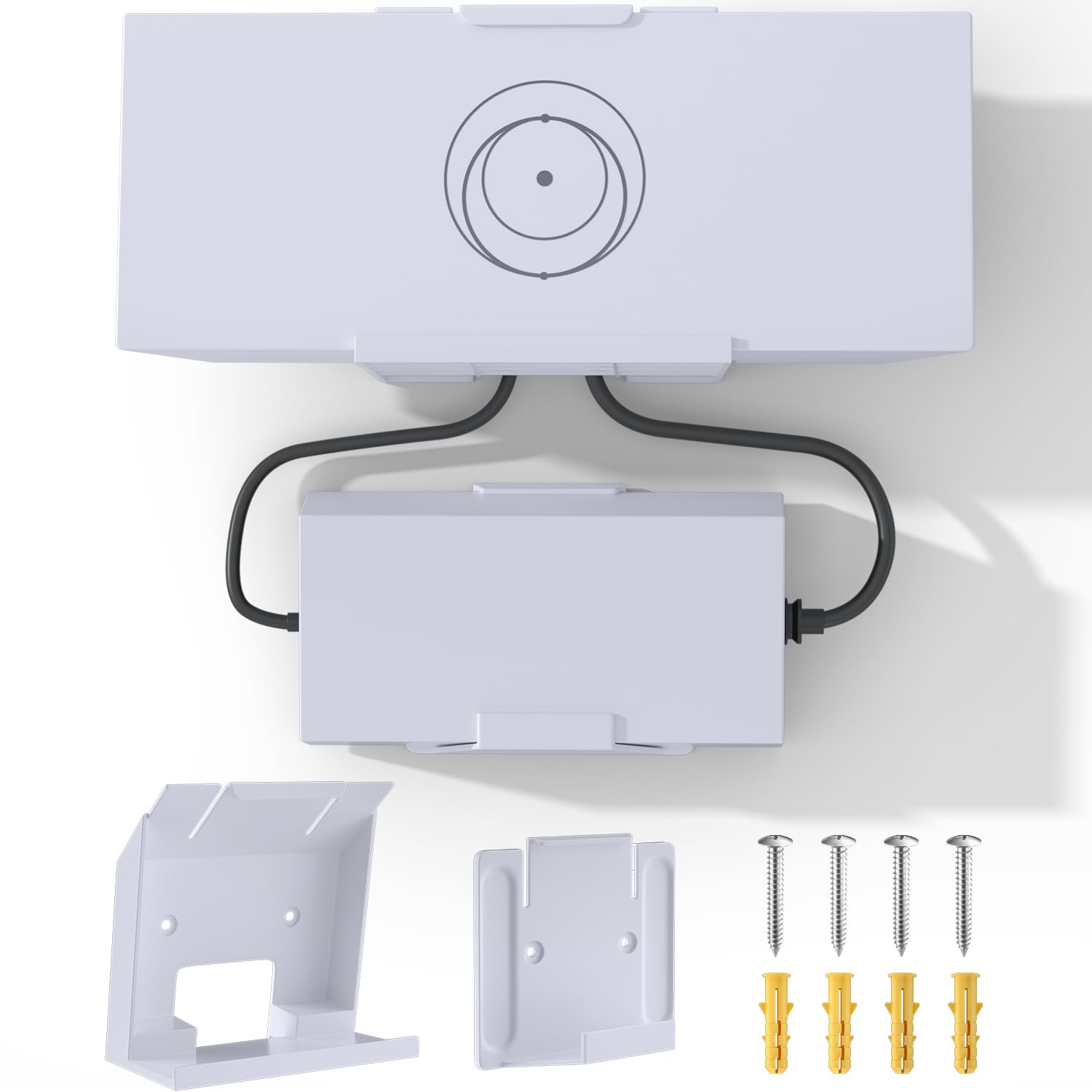 2in1 Wall Mounting Kit For Starlink Router Mount And White