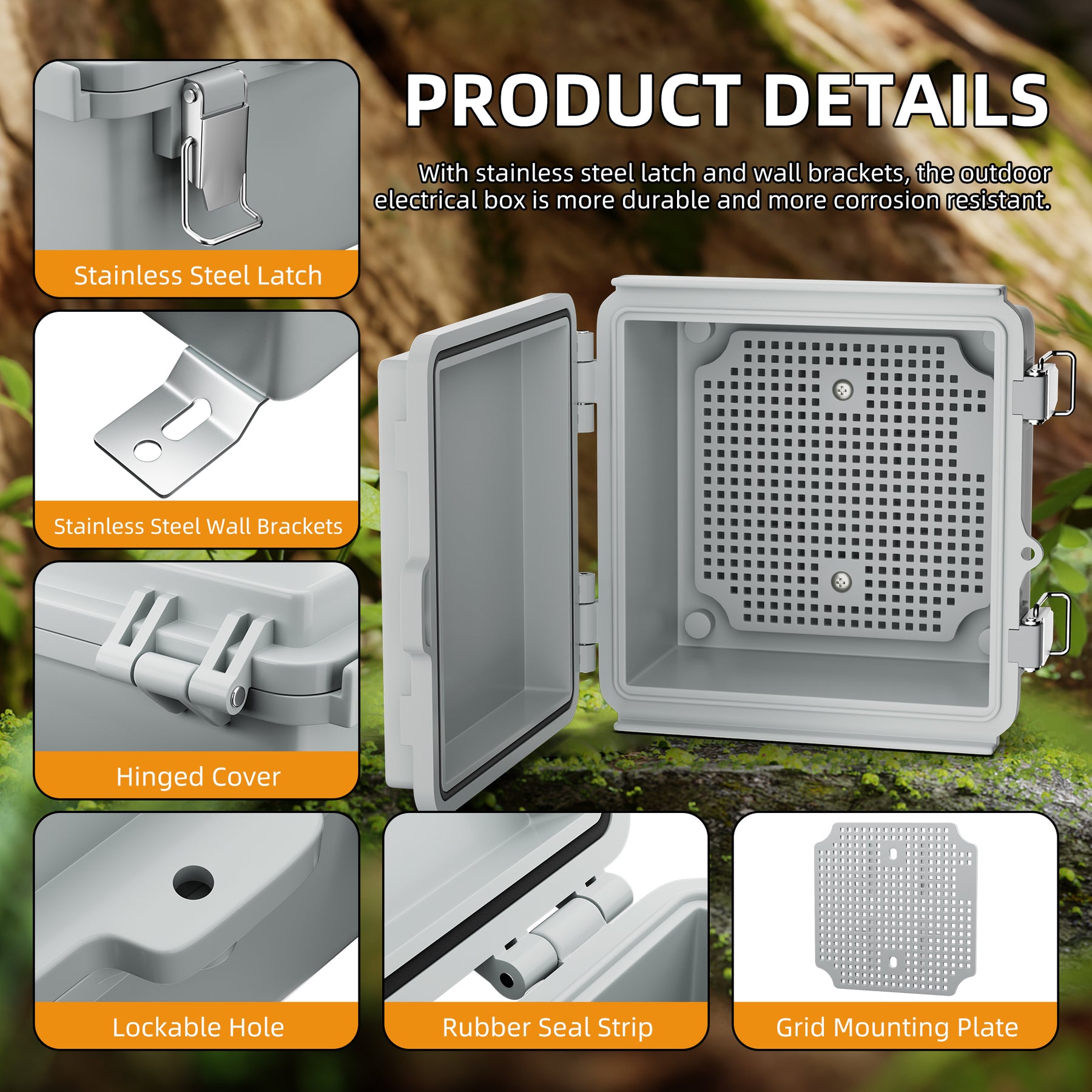 Module Juction Box Waterproof Plastic Outdoor Electrical Junction Box - 5.9