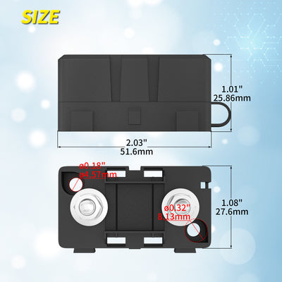 Automotive 32V 2 Pole Bolt-Down M5 Stud MIDI/AMI Fuse Holder