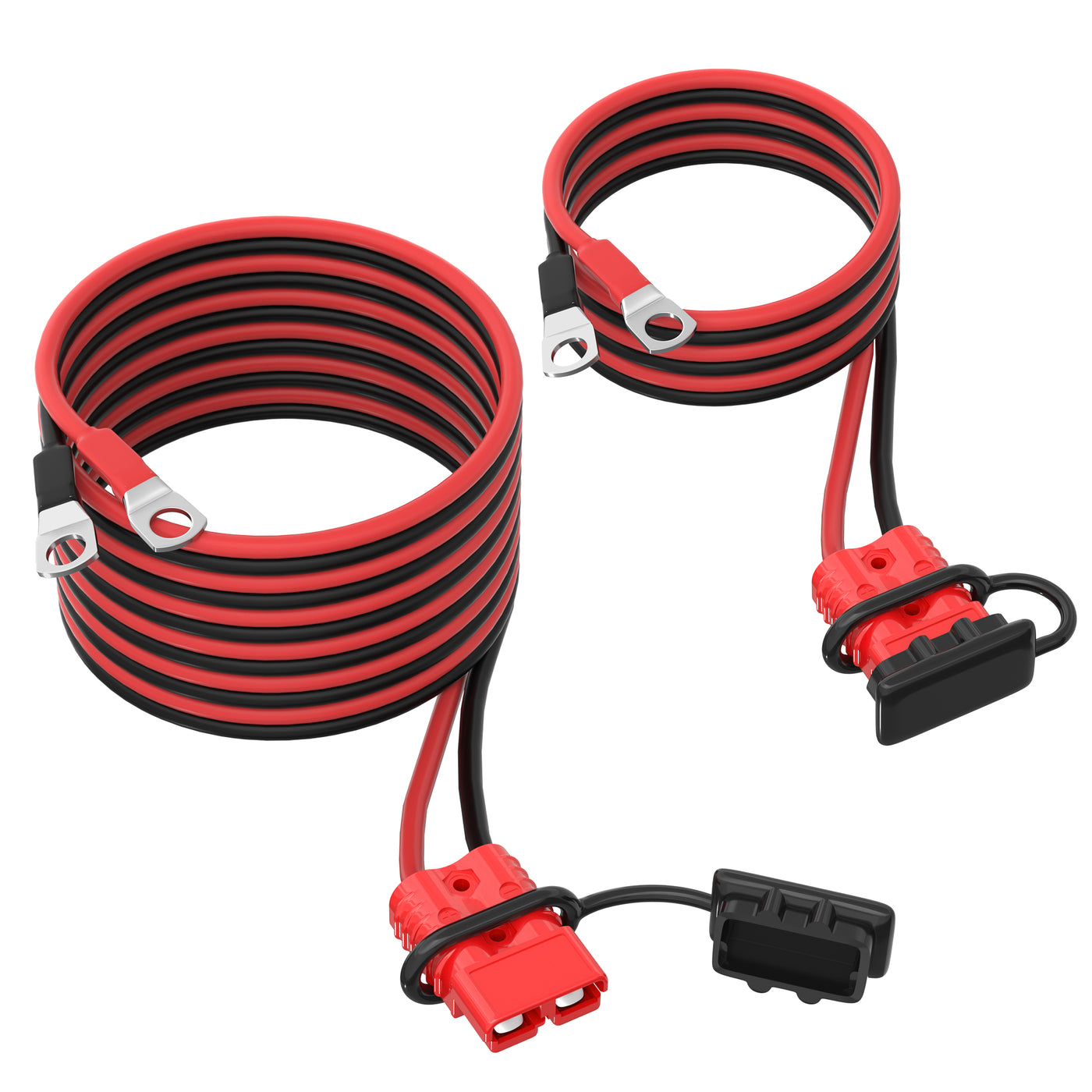 Pair of 175A Battery Quick Connector with 10FT & 4FT 2 Gauge Cables