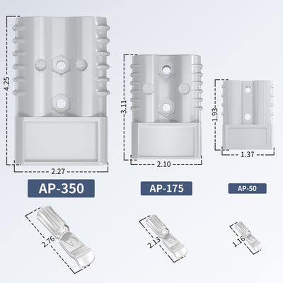 AP-350 350A Battery Disconnect Connector Comparison