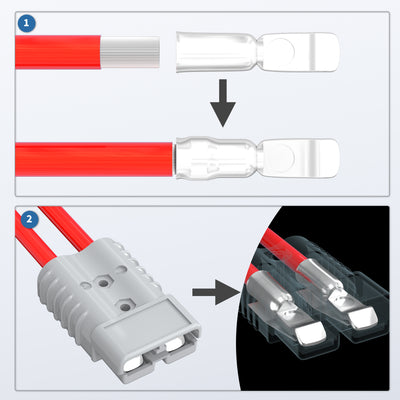 AP-350 350A Battery Disconnect Connector Installation