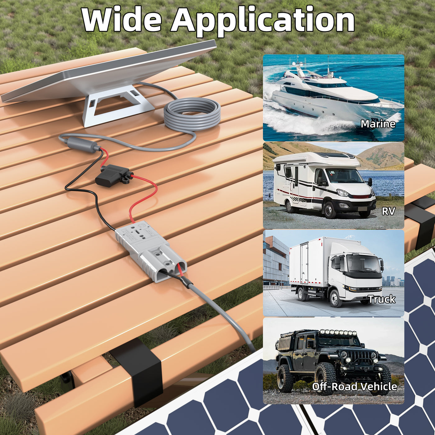 Starlink Mini DC Power Cable with Anderson SB50 Plug & 10A Fuse | for RV, Solar, Marine, Off-Grid Use