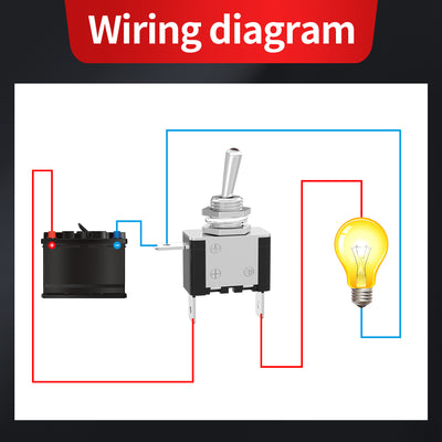 20A 12V ON-OFF Lighted Toggle Switch with Safety Cover and Mounting Panel