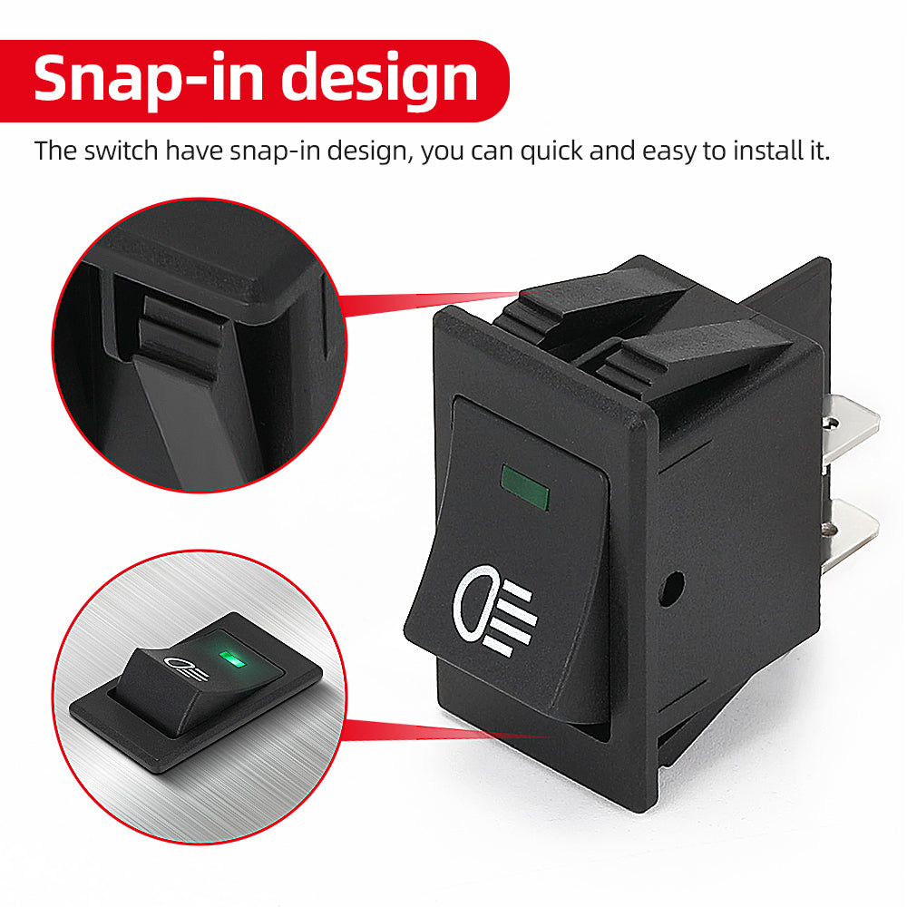 ASW-17D Snap-in Design Fog Switch