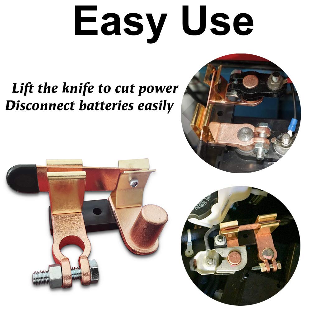 12V-24V 250A ON-OFF Top Post Knife Blade Battery Disconnect Switch – DAIER