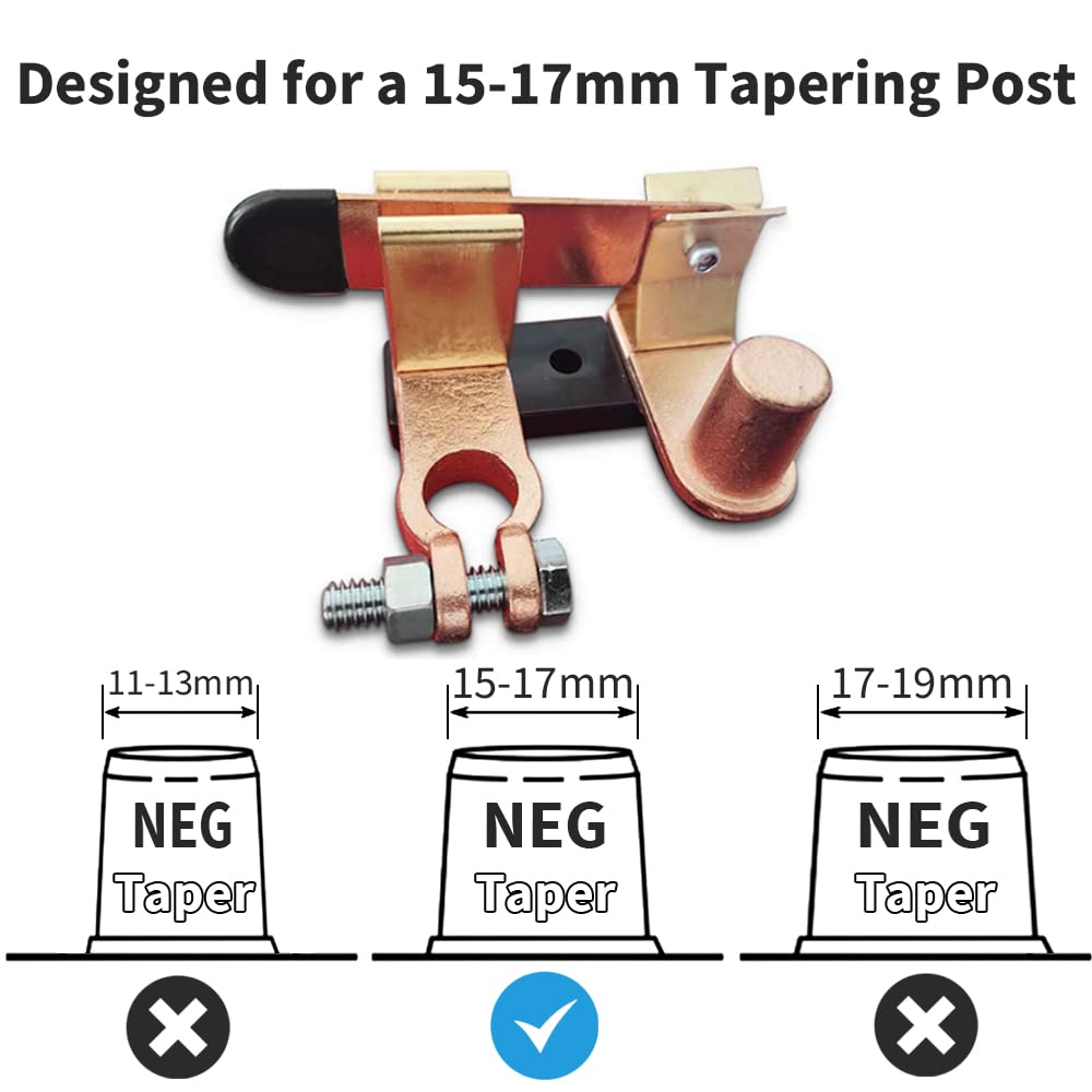 ASW-A1002 Knife Blade Battery Disconnect Switch for 15-17mm Tapering Post