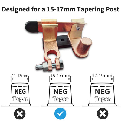 ASW-A1002 Knife Blade Battery Disconnect Switch for 15-17mm Tapering Post