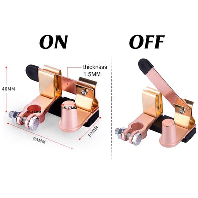 12V-24V 250A ON-OFF Top Post Knife Blade Battery Disconnect Switch – DAIER