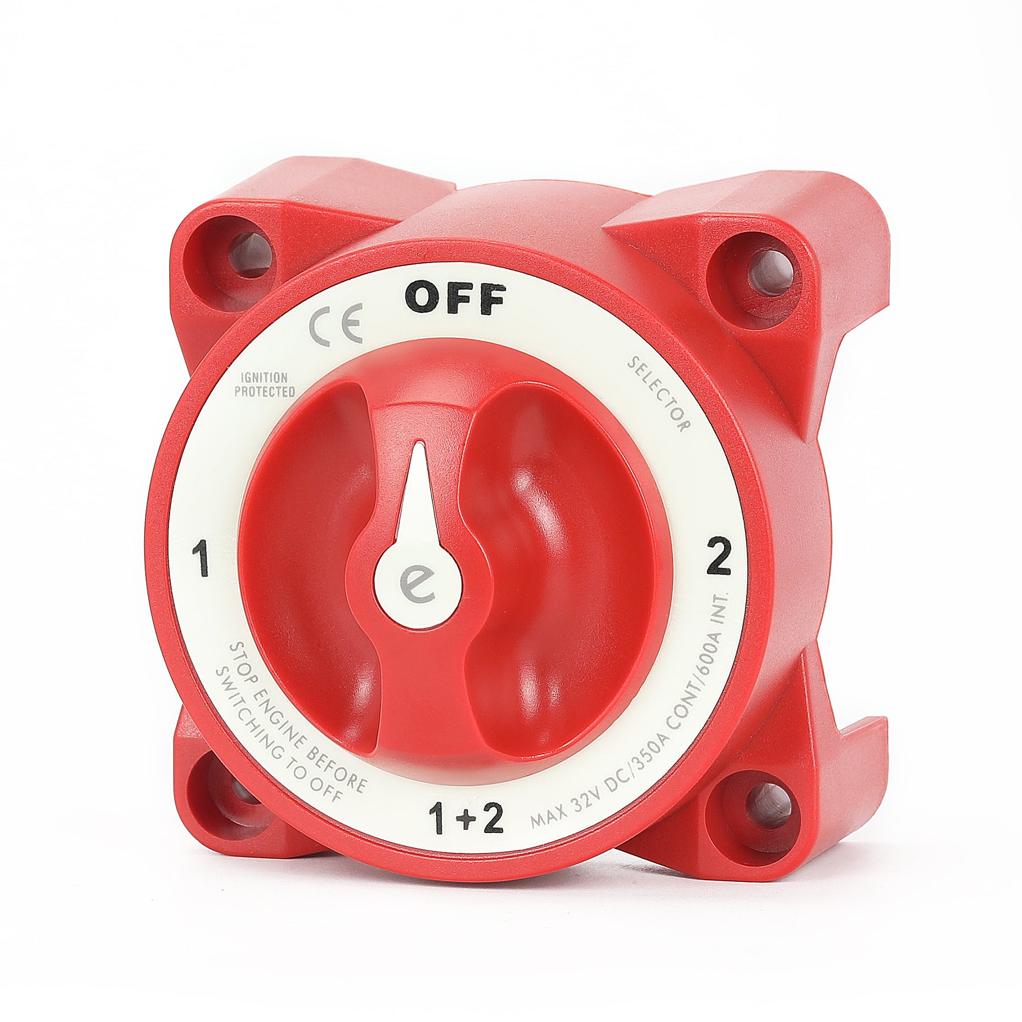 350A 12-32VDC OFF-1-Both-2 4 Position Manual Selector Battery Switch ...