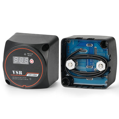 ASW-A401M-1 VSR Smart Dual Battery Isolator with Voltmeter