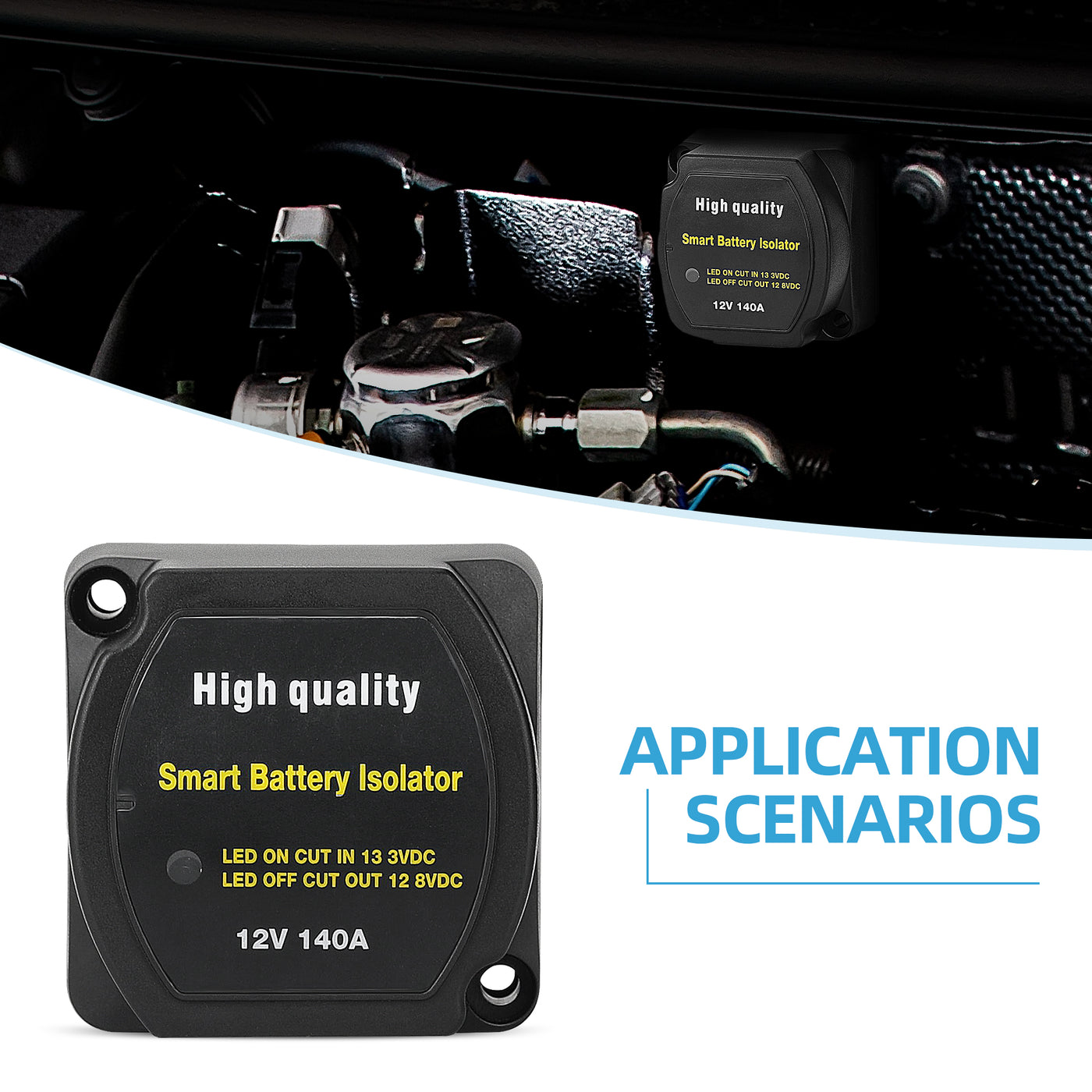ASW-A401 140A 12V VSR Dual Battery Isolator Application Scenarios