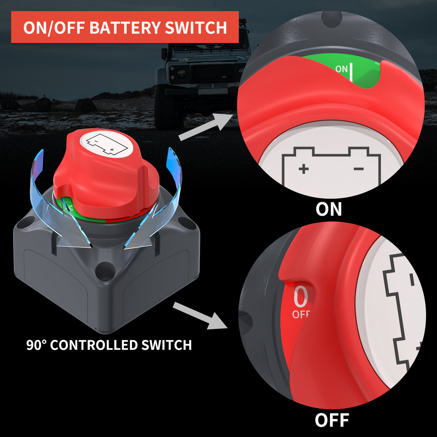 ASW-A701 275A 12V M10 ON-OFF Battery Switch