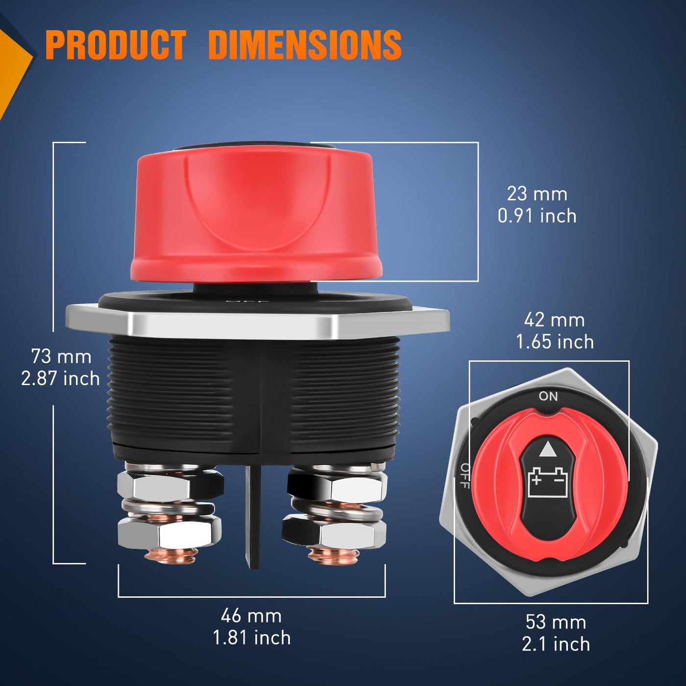 50A/100A/200A/300A 12V-32V ON-OFF Master Battery Disconnect Switch – DAIER