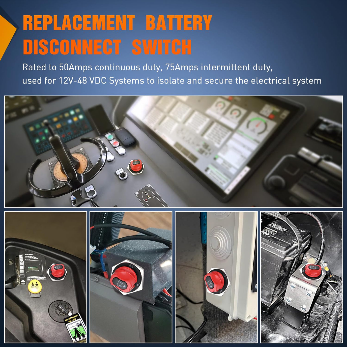50A/100A/200A/300A 12V-32V ON-OFF Master Battery Disconnect Switch