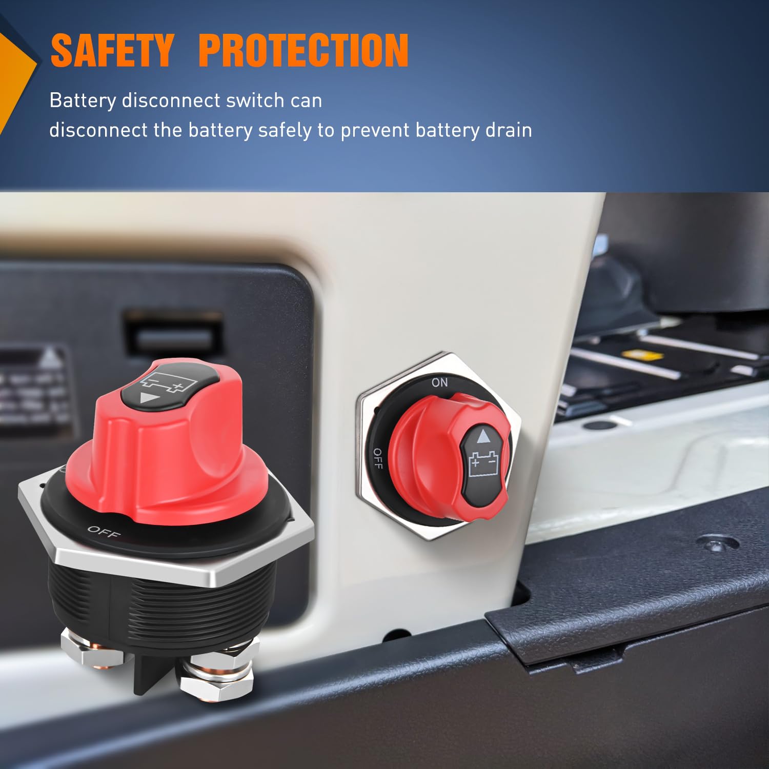 50A/100A/200A/300A 12V-32V ON-OFF Master Battery Disconnect Switch – DAIER