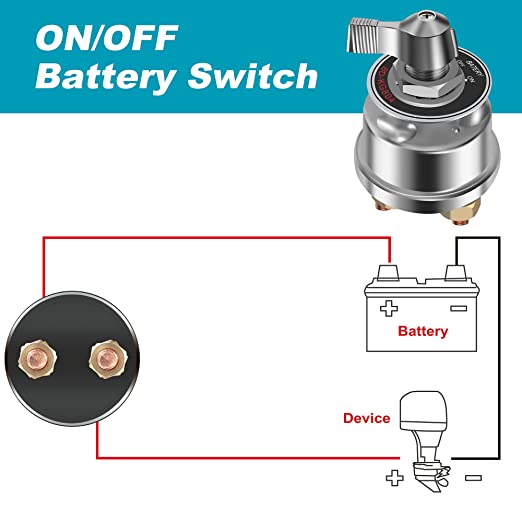 12V-48V 200A Heavy Duty Metal Battery Disconnect Switch | Aluminum Mas ...