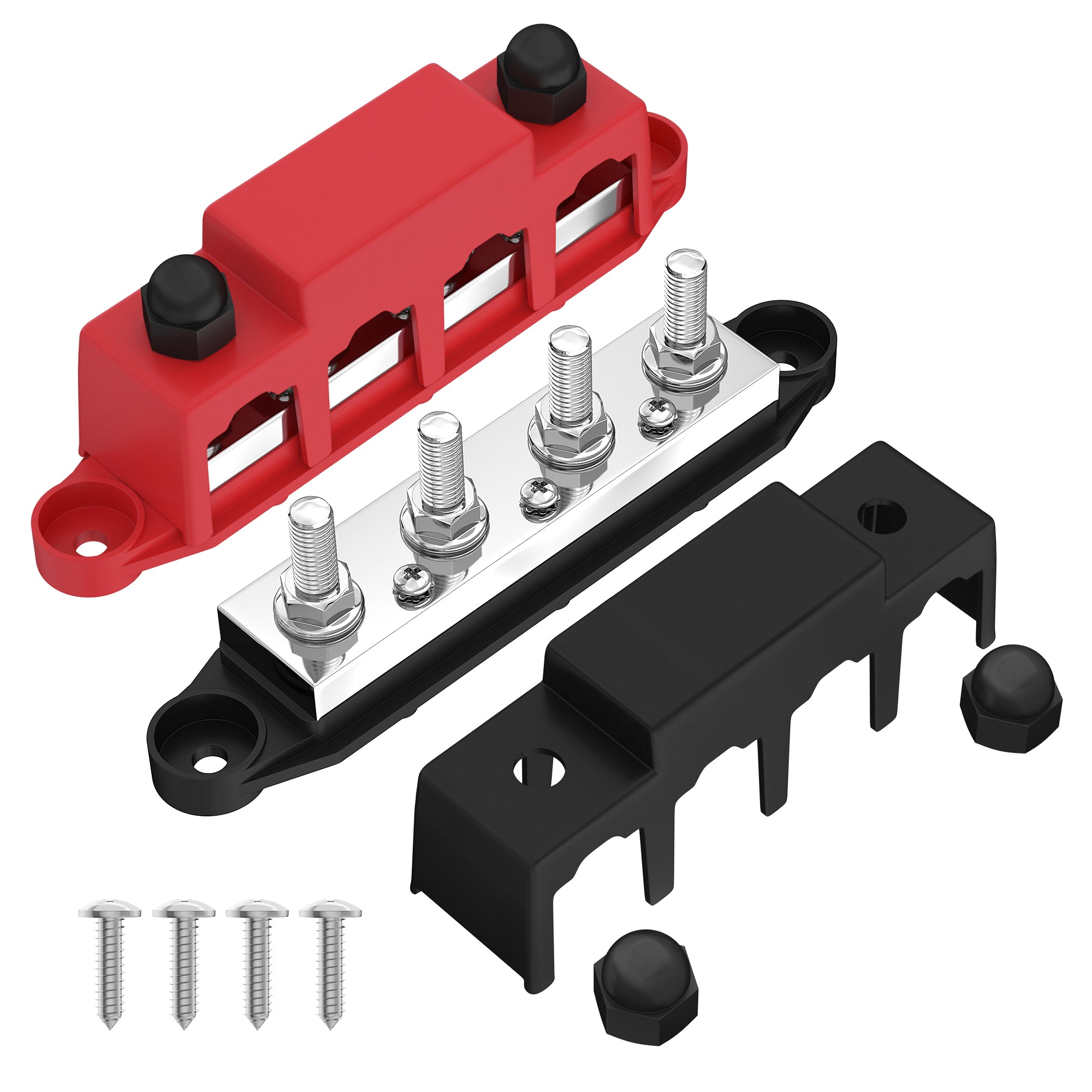 400A Bus Bar Terminal Block with 4x3/8