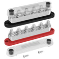600A 48VDC 6 x M10 (3/8")  Stud Power Bus Bar Distribution Block