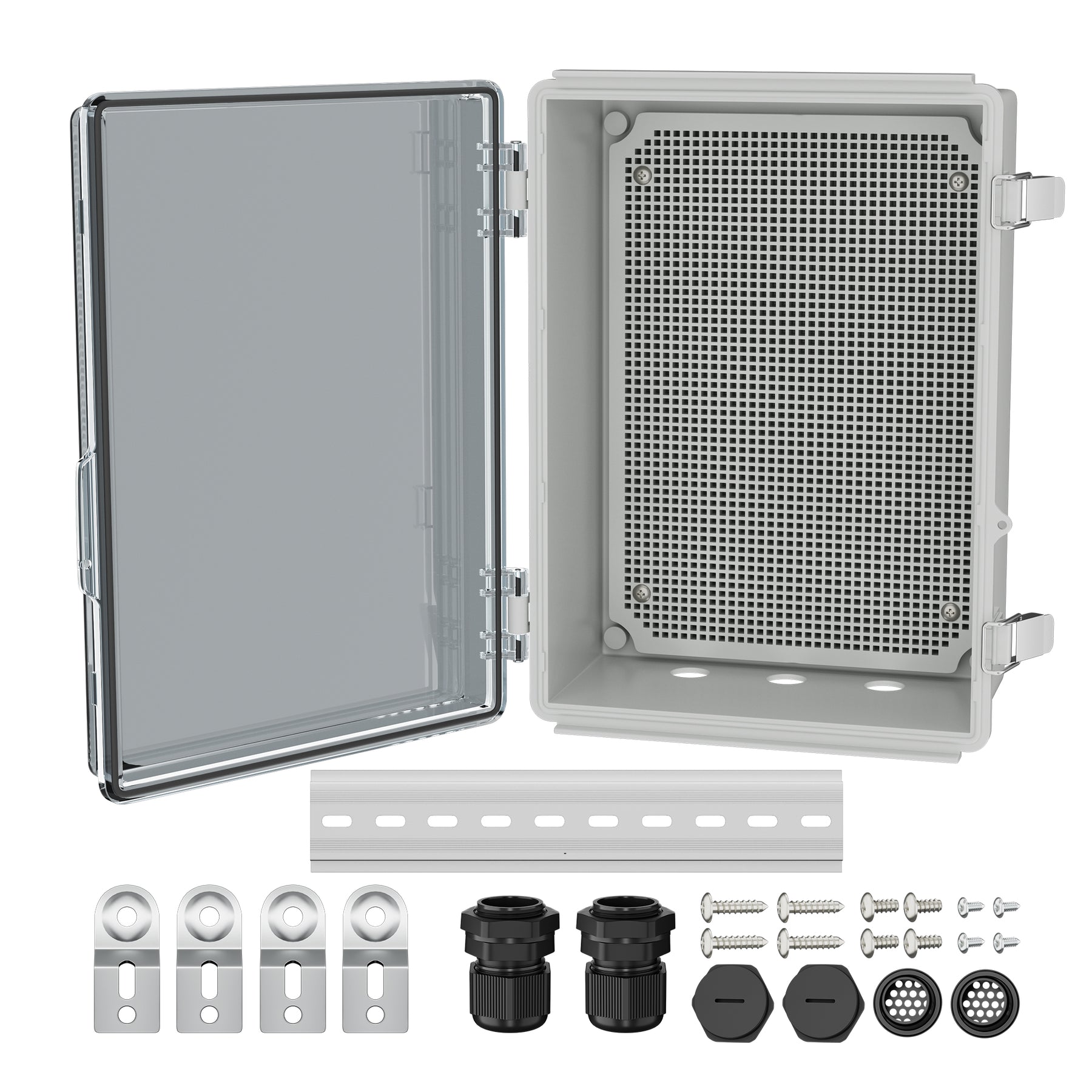 Outside Ip Box Outside Waterproof Electrical Enclosure Box with Hinged Cover - 13.8
