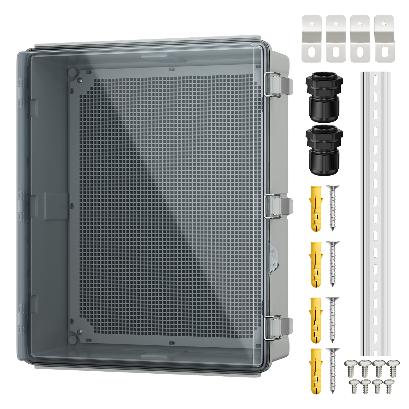 BG50X40X20T Transparent Waterproof Plastic Outdoor Electrical Enclosure
