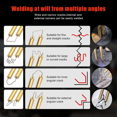 Plastic Welder Kit with Four Types of Hot Staples for Most Plastic Repair