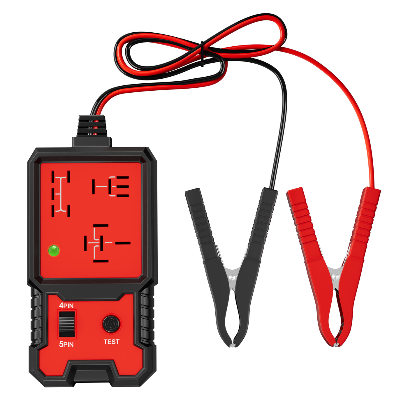 Automotive Relay Tester for 12 Volt 4 and 5 Pin Relays with LED Indicator