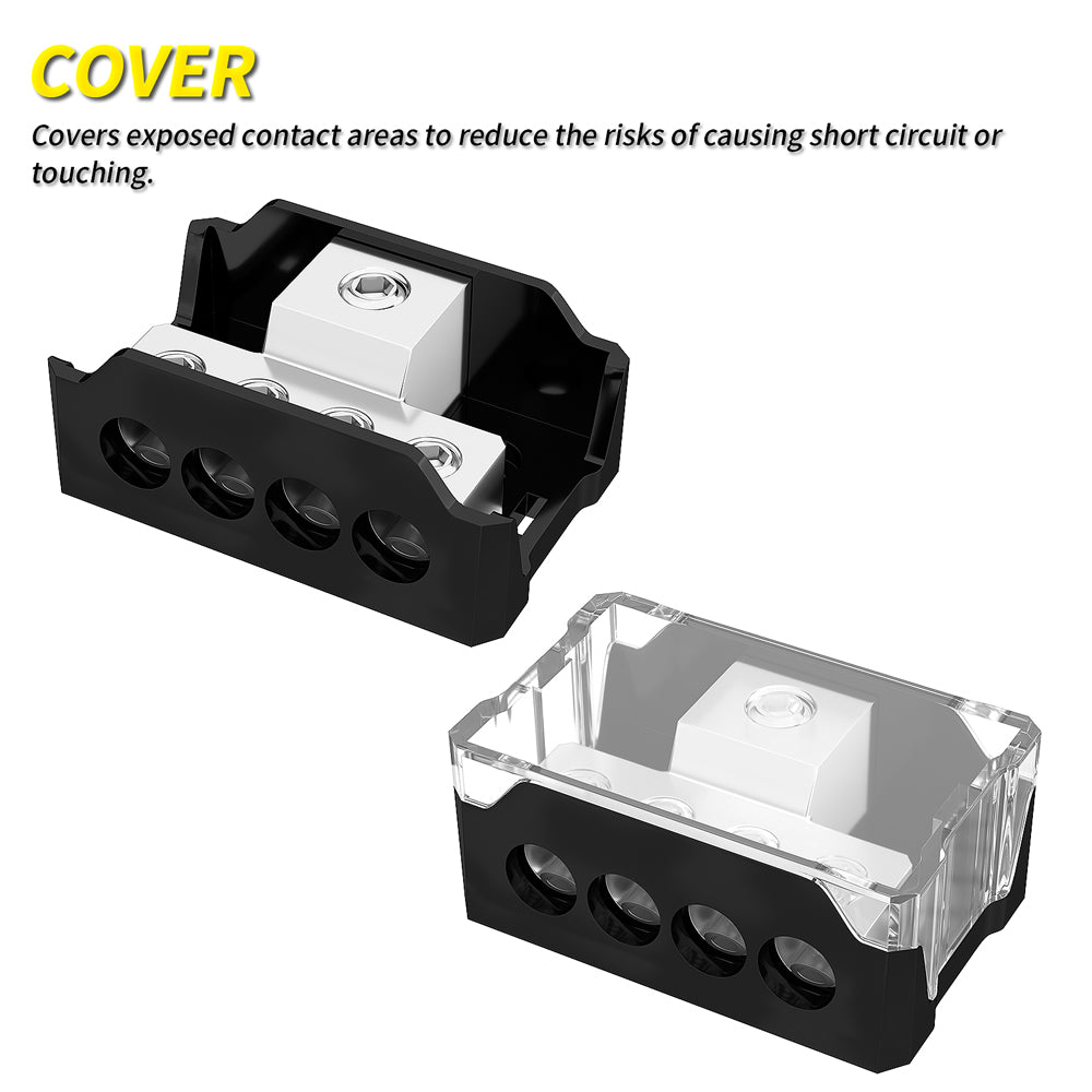 Spliter Block 4 Way Car Audio 1 in 4 out Power Distribution Block Splitter – DAIER