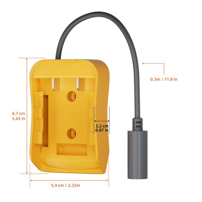 Starlink Mini Power Adapter for DeWalt 18V-20V Batteries Plug-and-Play Portable Power Source for Camping, RV, Off-Grid