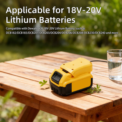 Starlink Mini Power Adapter for DeWalt 18V-20V Batteries Plug-and-Play Portable Power Source for Camping, RV, Off-Grid