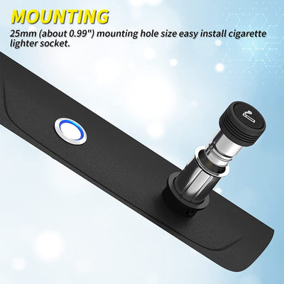 DR-10 Car Cigarette Lighter Assembly Socket and Plug Mounting