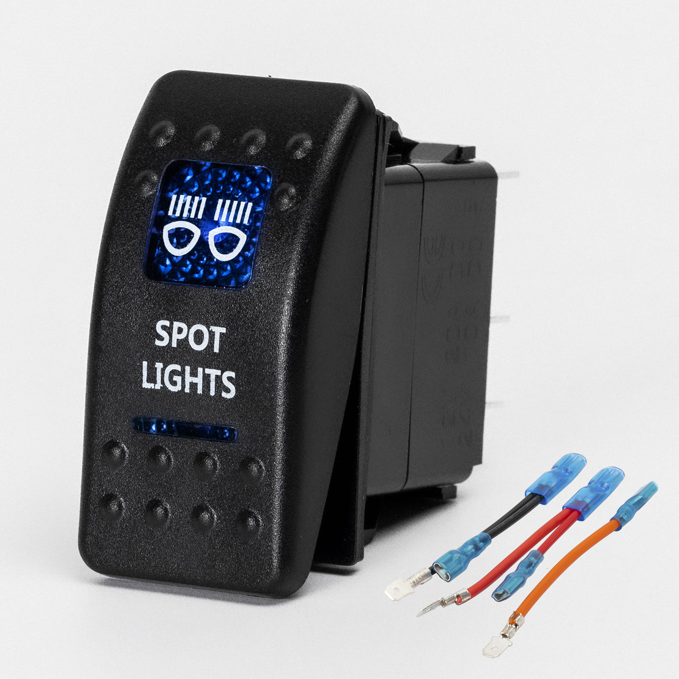 Spot Lights Rocker Switch - 5Pin Printed ON OFF with Jumper Wire Set