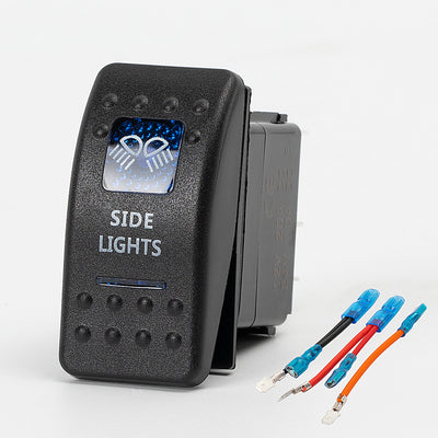 Side Lights Rocker Switch - 5Pin Printed ON OFF with Jumper Wire Set