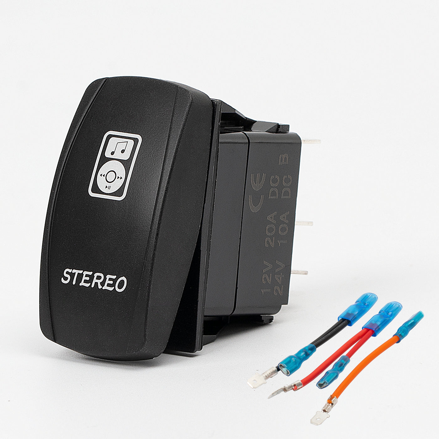 Stereo Rocker Switch - 5Pin Laser ON OFF with Jumper Wire Set