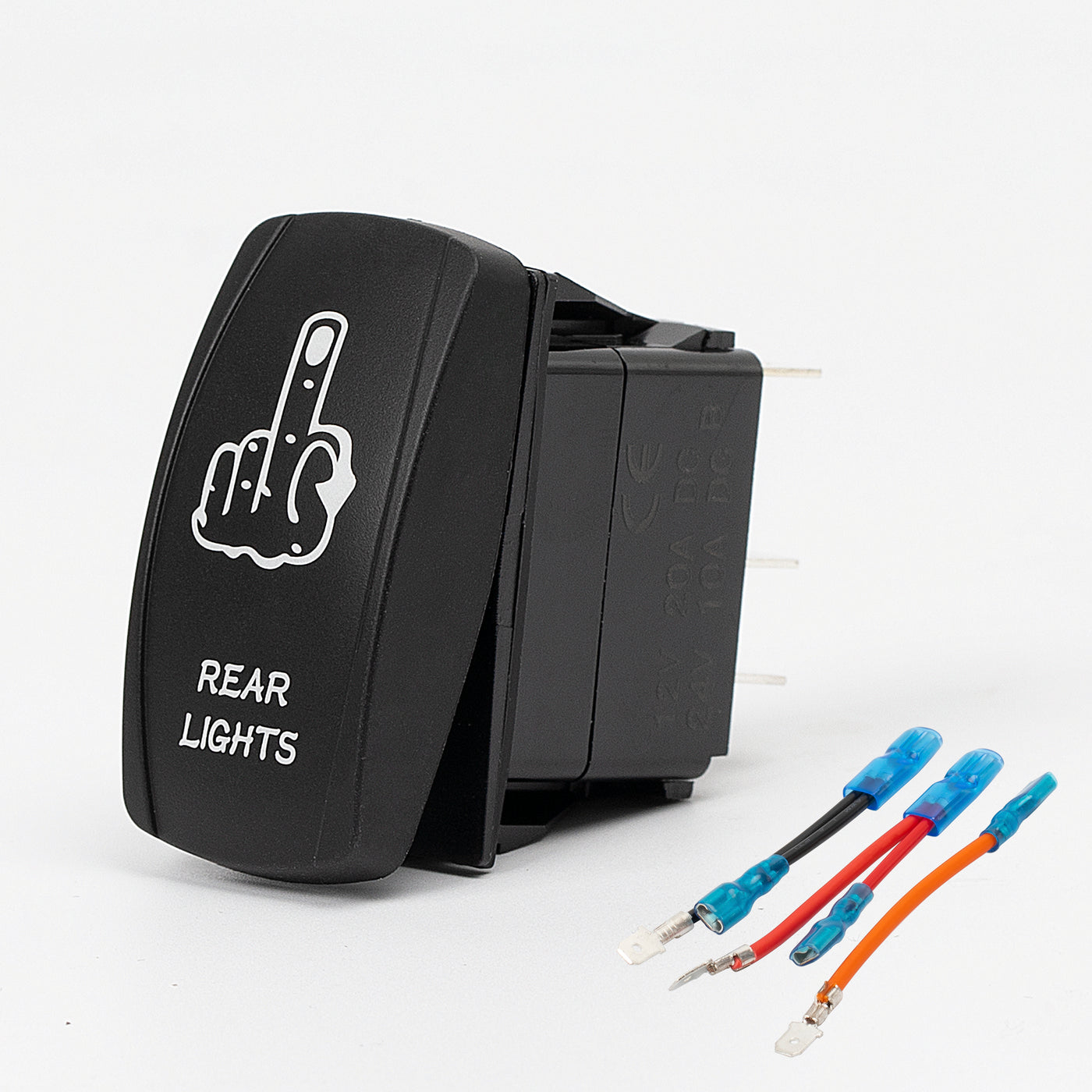 Rear Lights Rocker Switch - 5Pin Laser ON OFF with Jumper Wire Set