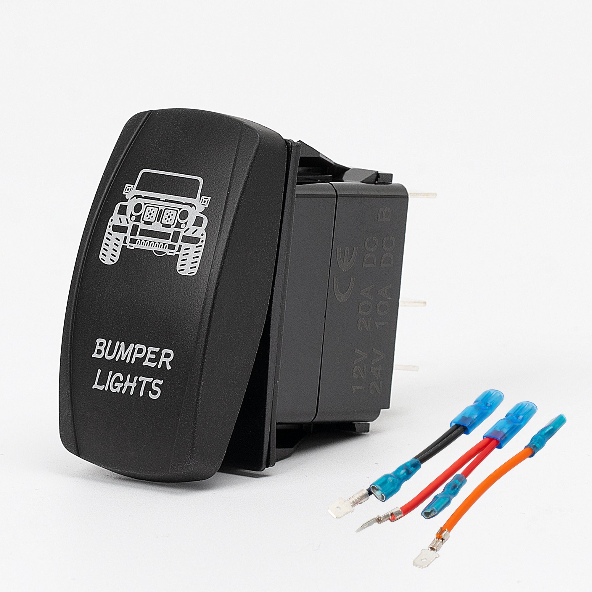 Bumper Lights Rocker Switch - 5Pin Laser ON OFF with Jumper Wire Set ...