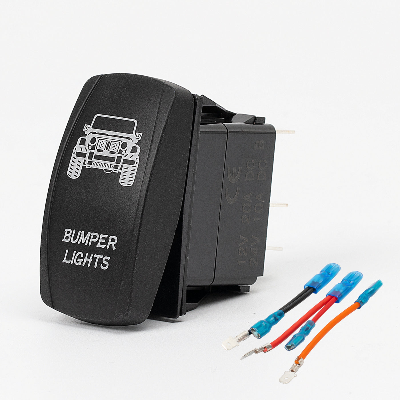 Bumper Lights Rocker Switch - 5Pin Laser ON OFF with Jumper Wire Set
