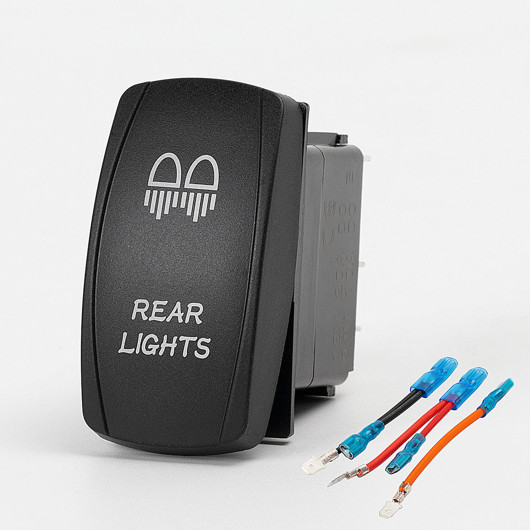 Rear Lights Rocker Switch - 5Pin Laser ON OFF with Jumper Wire Set