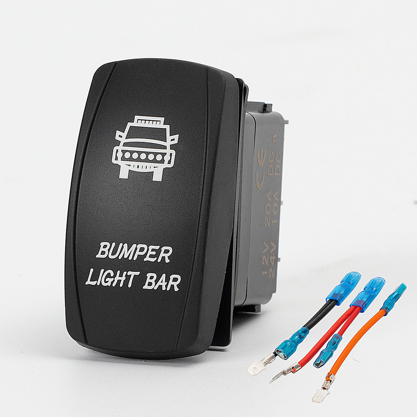 Bumper Light Bar Rocker Switch - 5Pin Laser ON OFF with Jumper Wire Set
