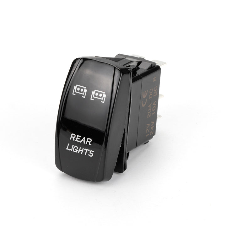 Rear Lights Rocker Switch - Bright Lacquer - 5Pin Laser ON OFF