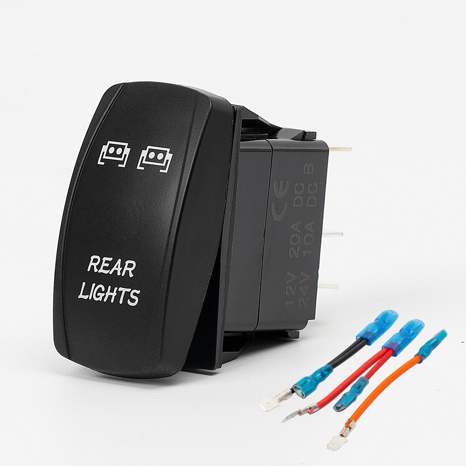 Panel Light Rocker Switch Rear Lights Rocker Switch - 5Pin Laser ON OFF with Jumper Wire Set – DAIER