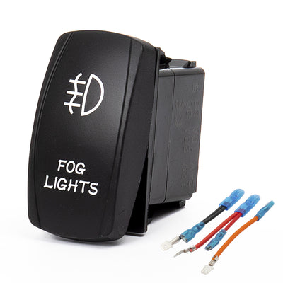 Fog Lights Rocker Switch - 5Pin Laser ON OFF with Jumper Wire Set