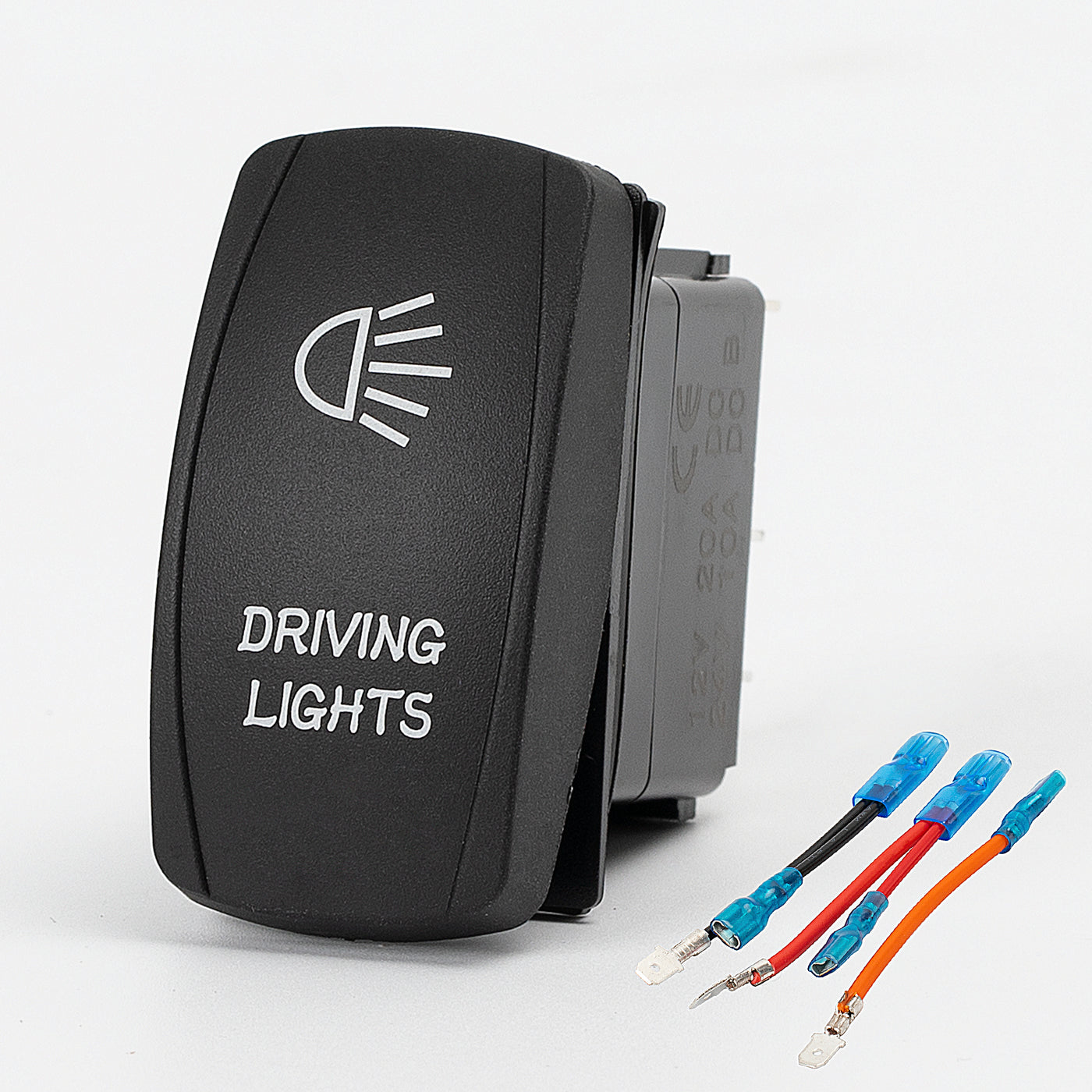 Driving Lights Rocker Switch - 5Pin Laser ON OFF with Jumper Wire Set