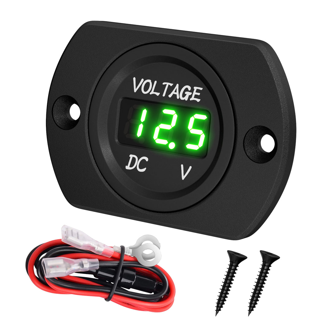 MONITOR DIGITALE DC 12V LED Voltmetro Display Misuratore Batteria