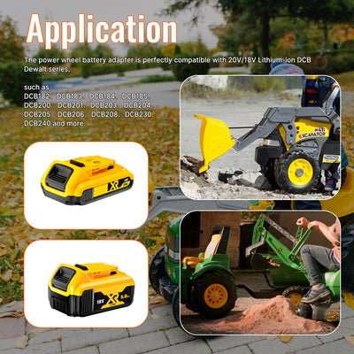 Dewalt 20V to 12V Adapter with Step Down Converter for Power Wheels