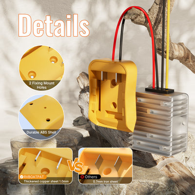 Dewalt 20V to 12V Adapter with Step Down Converter for Power Wheels