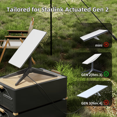 Portable Starlink Gen 2 Dish Detachable Magnetic Base Ground Mount