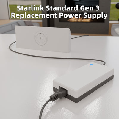 Starlink Gen 3 195W AC to DC Power Supply Adapter with AC Cord