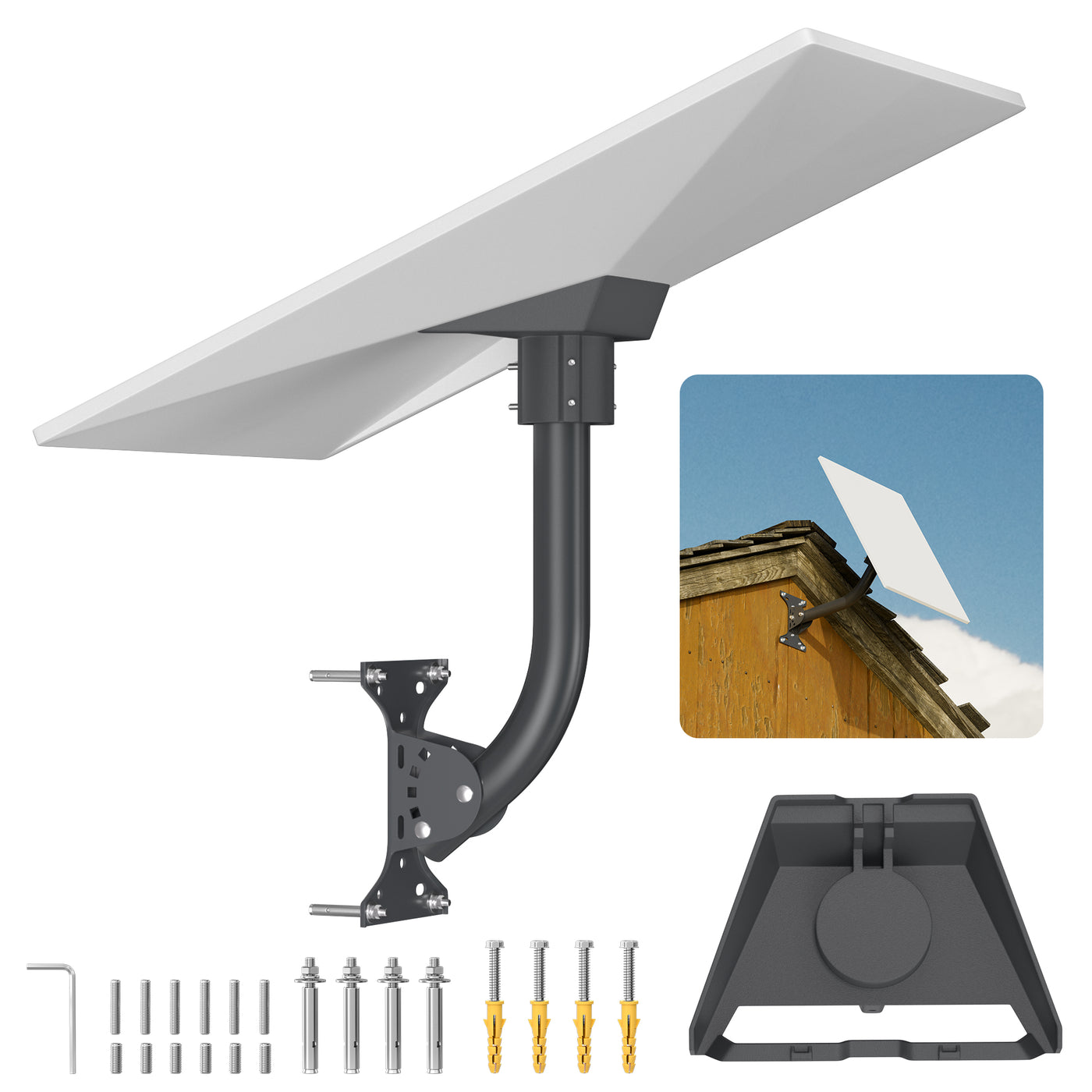 Supporto da parete corto in acciaio inox, compatibile con Supporto da parete corto in acciaio inox, compatibile con
