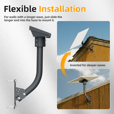 Starlink Gen 3 Standard Wall and Roof Mount Kit with Pipe Adapter and Pole